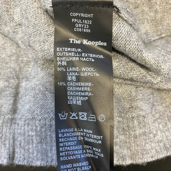 The Kooples Gray Turquoise & Silver Sweater - Picture 4 of 6